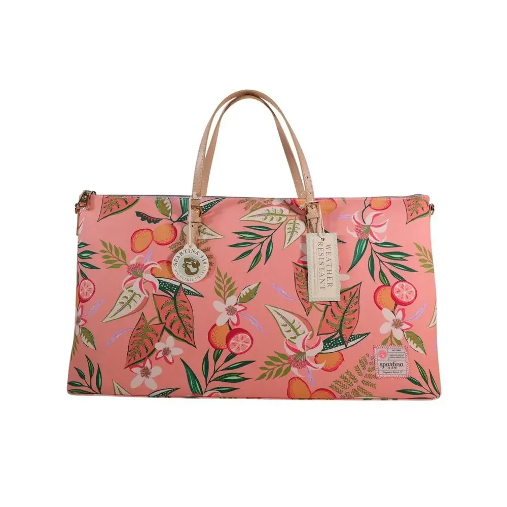 Spartina 449 Voyager Travel Duffle Bag - Pink Lemonade - NWT